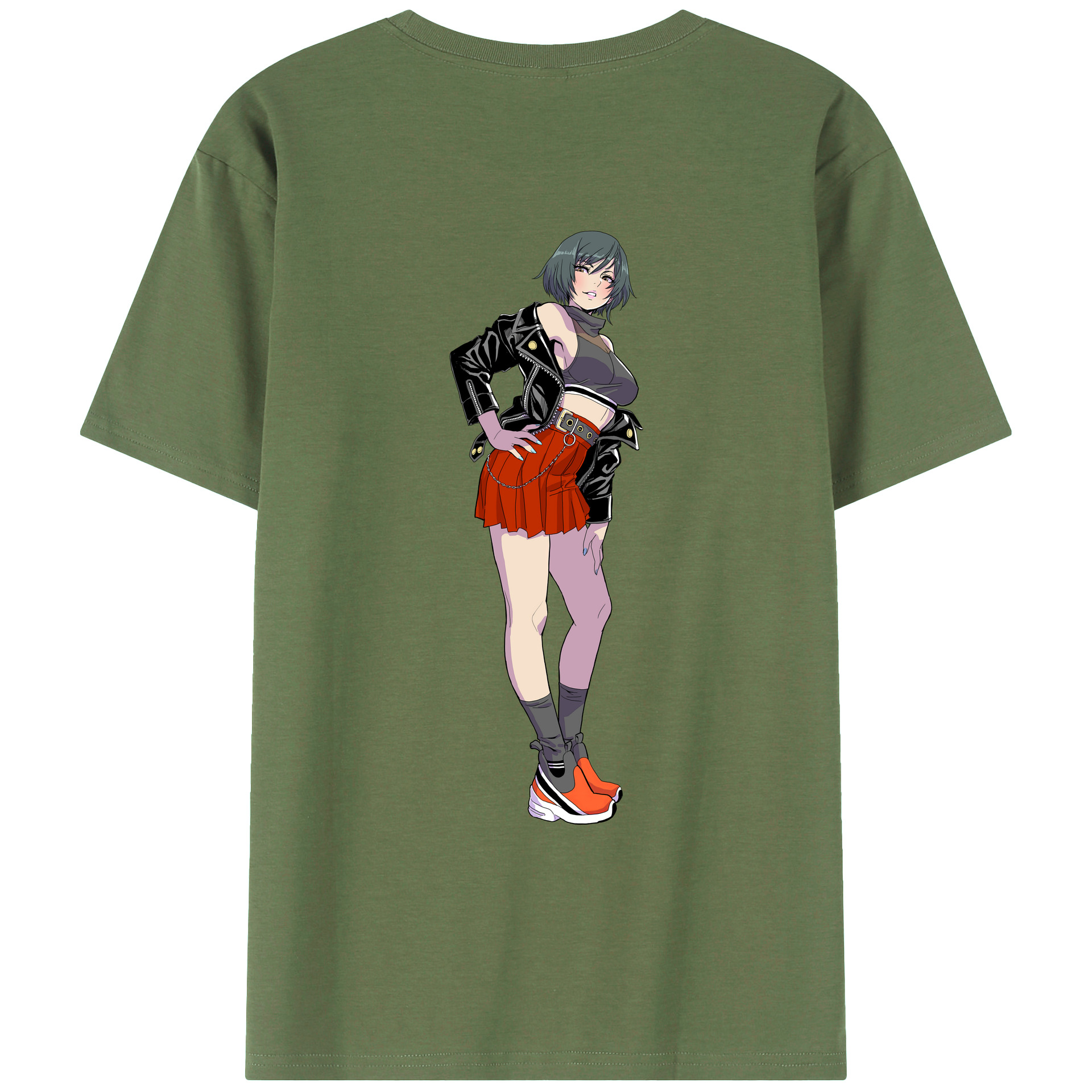 （画像用） 呪術廻戦 Jujutsu Kaisen 綿100％ メンズ半袖Tシャツ（バックプリント） 通気性